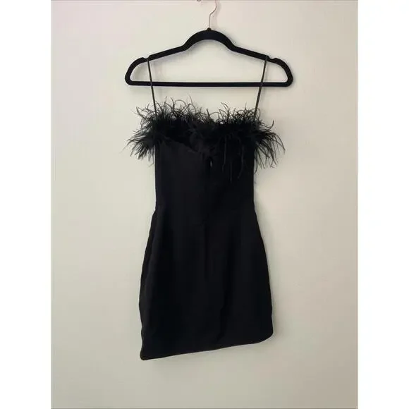 Revolvve Ima Dress SAU LEE black mini  size 00 NWT  $575 msrp - Picture 5 of 8